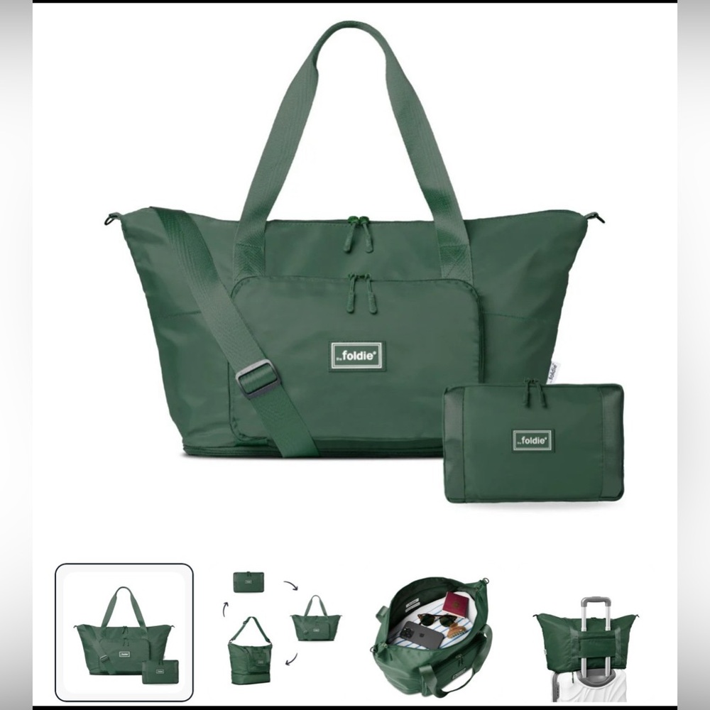 Foldie Travel Tote Bag Army Green